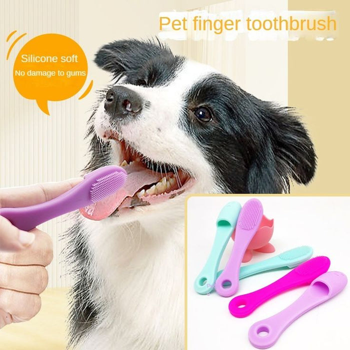 Dog Cleaning Supplies Soft Pet Finger Brush