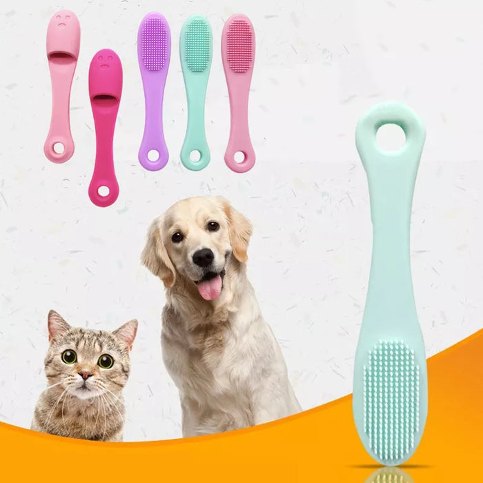 Dog Cleaning Supplies Soft Pet Finger Brush